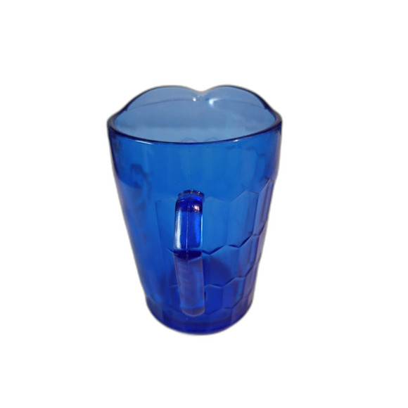 Cobalt Blue Glass Hazel Atlas Shirley Temple 4 1/2" Pitcher - Picture 6 of 7